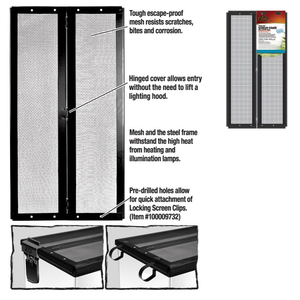 Zilla Fresh Air Screen Cover With Center Hinge 20X10 - Pet Totality