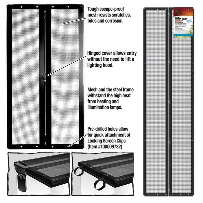 Zilla Fresh Air Screen Cover With Center Hinge 48X13