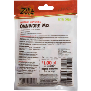 Zilla Munchies Omnivore Mix Reptile Food Trial Size .7Oz - Pet Totality