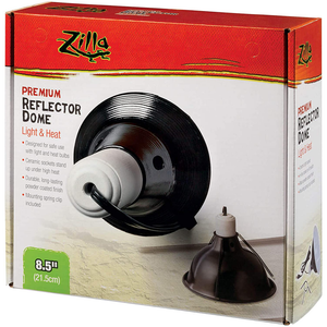 Zilla Premium Reflector Dome Light And Heat 8.5In - Pet Totality