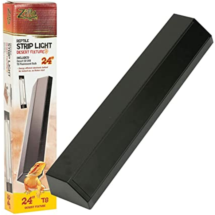 Zilla Reptile Strip Light Desert Fixture T8 24In