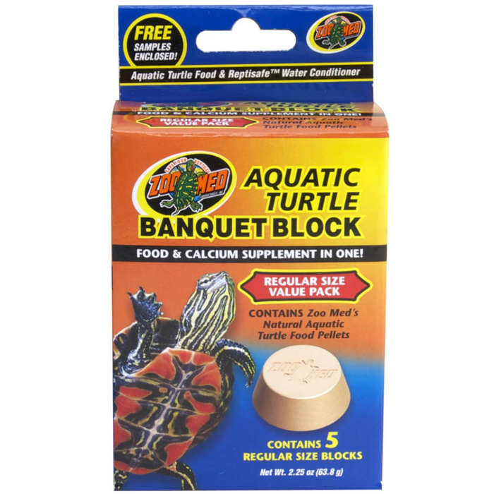 Zoo Med Aquatic Turtle Banquet Block 5Pk