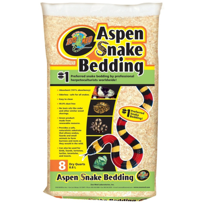 Zoo Med Aspen Snake Bedding 8Qt