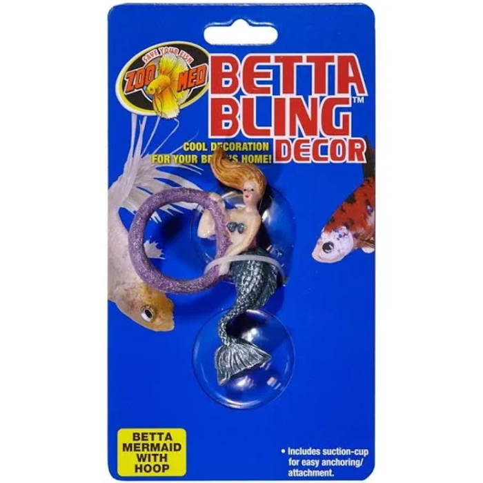 Zoo Med Betta Bling Mermaid With Hoop
