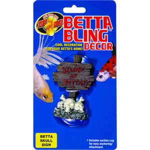 Zoo Med Betta Bling Skull Sign - Pet Totality