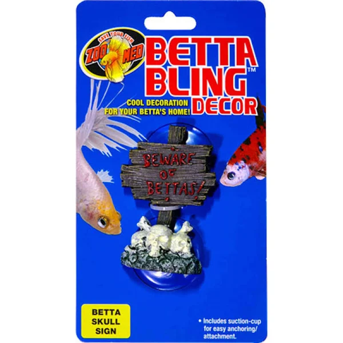 Zoo Med Betta Bling Skull Sign