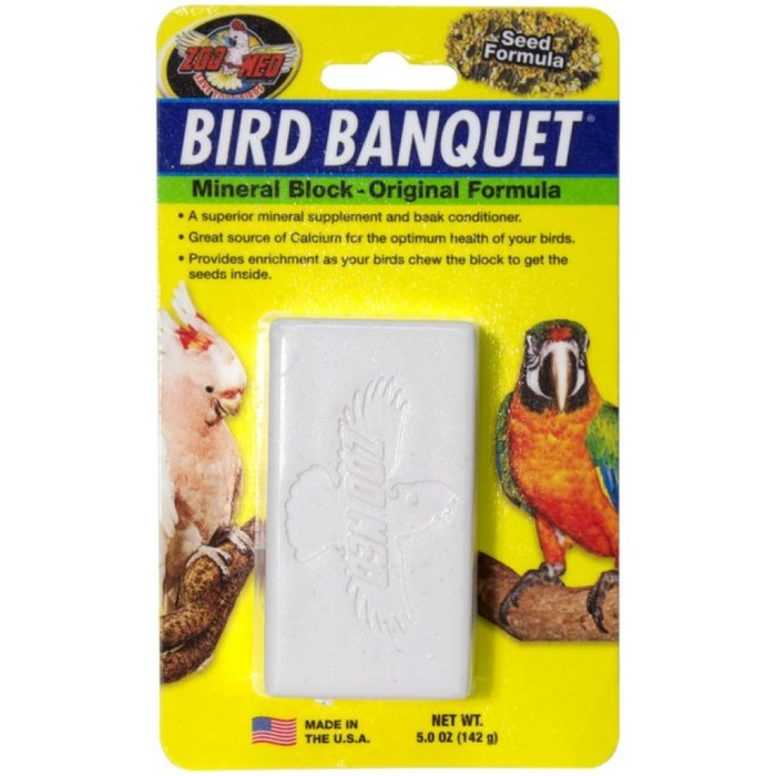 Zoo Med Bird Banquet Block Original Seed Formula Large