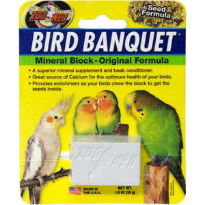 Zoo Med Bird Banquet Block Original Seed Formula Small - Pet Totality