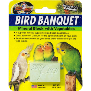 Zoo Med Bird Banquet Block Veggie Formula Small - Pet Totality