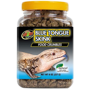 Zoo Med Blue Tongue Skink Food Crumbles 8Oz - Pet Totality