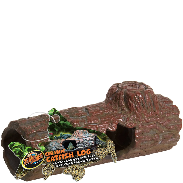 Zoo Med Ceramic Catfish Log Medium