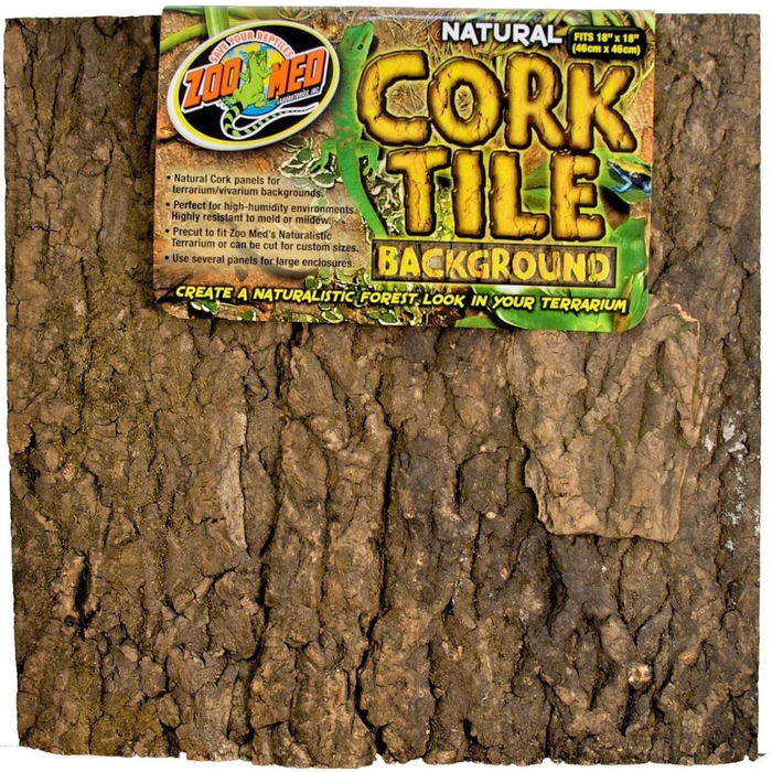 Zoo Med Cork Tile Background Large 18 X 18