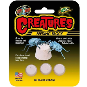 Zoo Med Creatures Banquet Block 3Pk/ .15Oz - Pet Totality