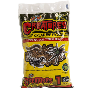 Zoo Med Creatures Floor Natural Cypress Mulch 1Qt - Pet Totality