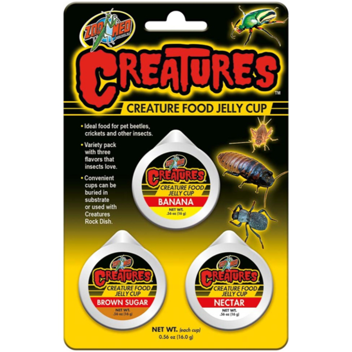 Zoo Med Creatures Food Jelly Cup 3Pc