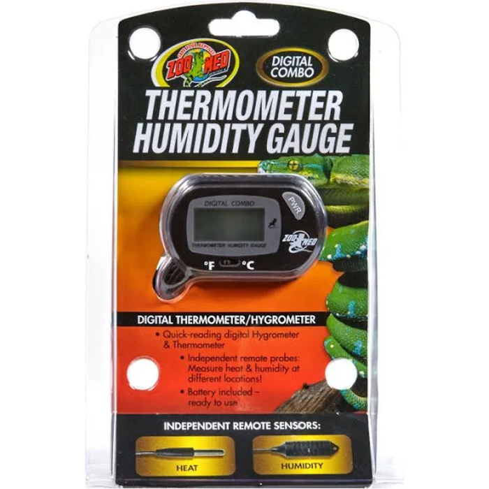 Zoo Med Digital Thermometer Humidity Gauge