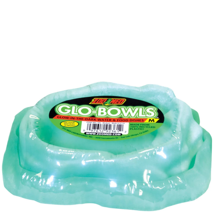 Zoo Med Glo-Bowl Glow In The Dark Combo Bowl Medium