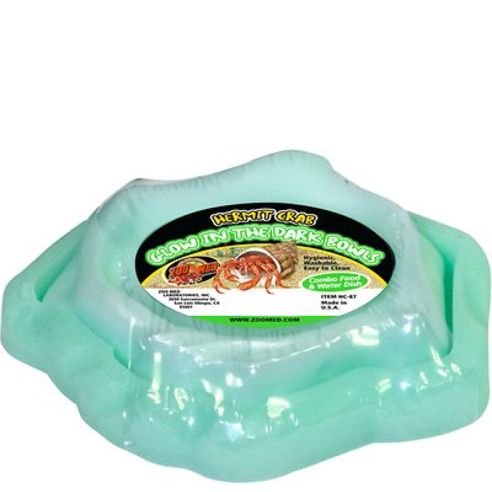 Zoo Med Hermit Crab Combo Bowl- Glow In The Dark