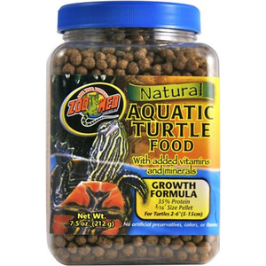 Zoo Med Natural Aquatic Turtle Food Growth Formula 8.75Oz - Pet Totality