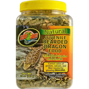 Zoo Med Natural Juvenile Bearded Dragon Food 10Oz - Pet Totality