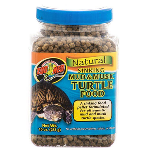 Zoo Med Natural Sinking Mud & Musk Turtle Food 10Oz - Pet Totality