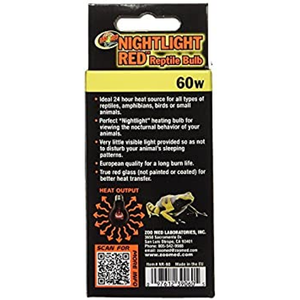 Zoo Med Nightlight Red Reptile Bulb 60W - Pet Totality