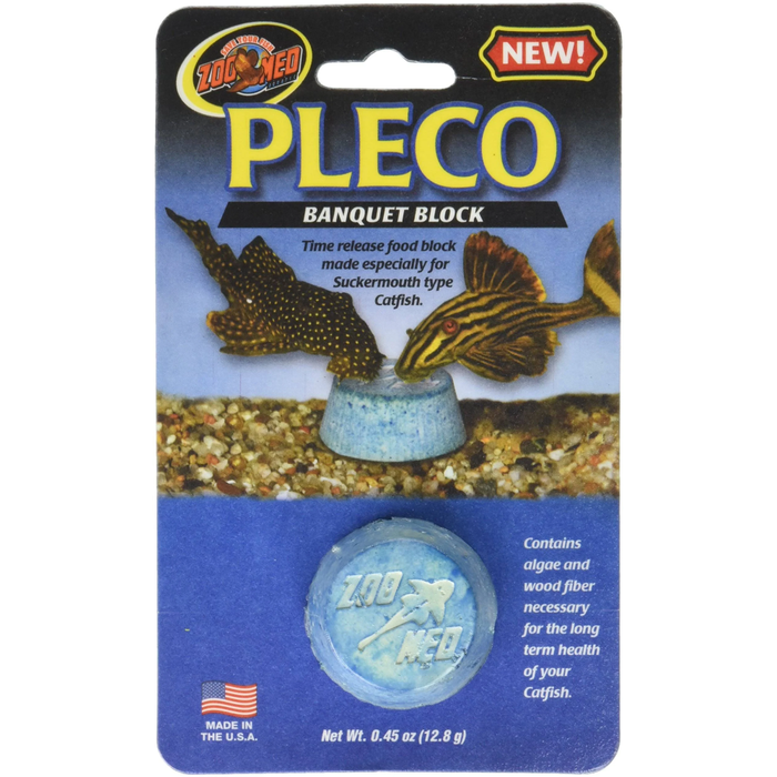 Zoo Med Pleco Banquet Food Block Regular