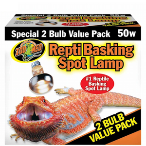 Zoo Med Repti Basking Spot Lamp 50W 2Pk - Pet Totality