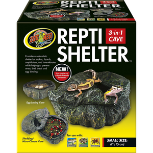 Zoo Med Repti Shelter 3 In 1 Cave Small - Pet Totality