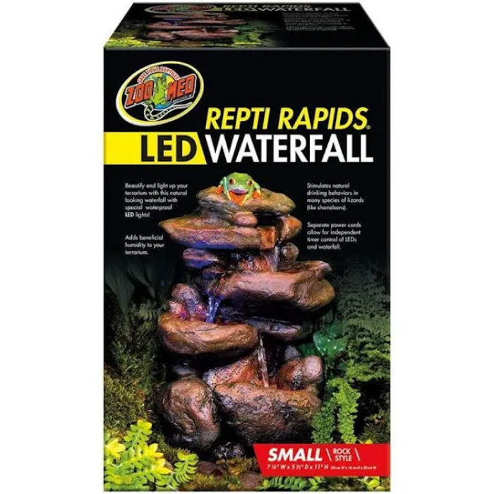 Zoo Med Reptirapids Led Waterfall Rock Small