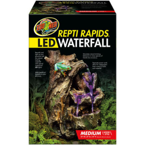 Zoo Med Reptirapids Led Waterfall Wood Medium - Pet Totality