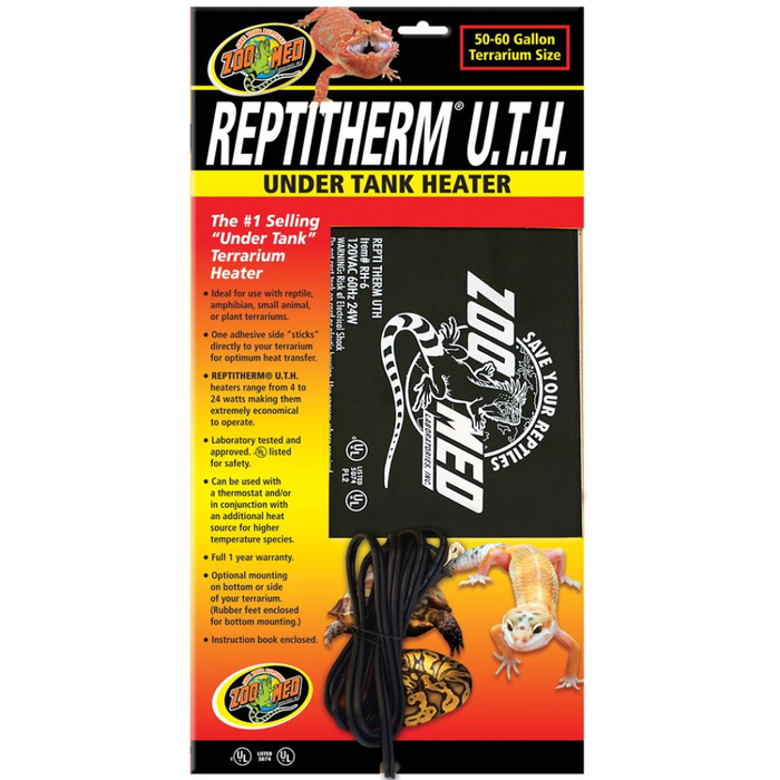 Zoo Med Reptitherm Under Tank Heater 50-60Gal 8X18