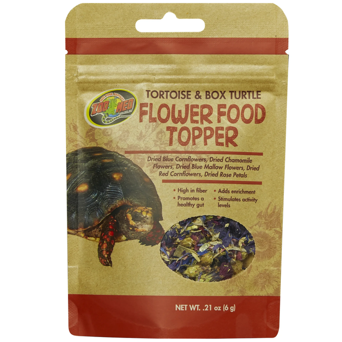 Zoo Med Tortoise & Box Turtle Flower Food Topper 0.21Oz