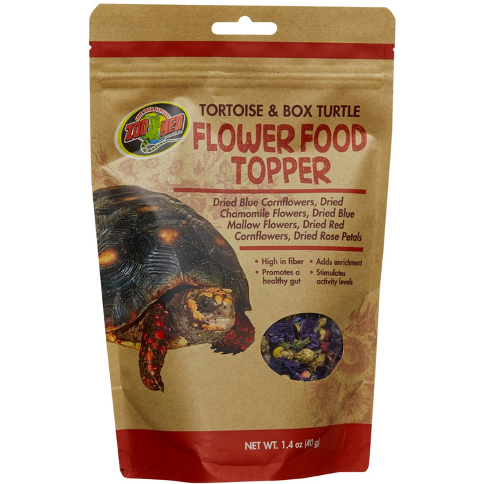 Zoo Med Tortoise & Box Turtle Flower Food Topper 1.4Oz