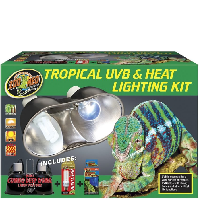 Zoo Med Tropical Uvb & Heat Lighting Kit