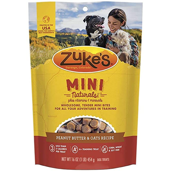 Zukes Dog Mini Natural Peanut Butter 1Lb