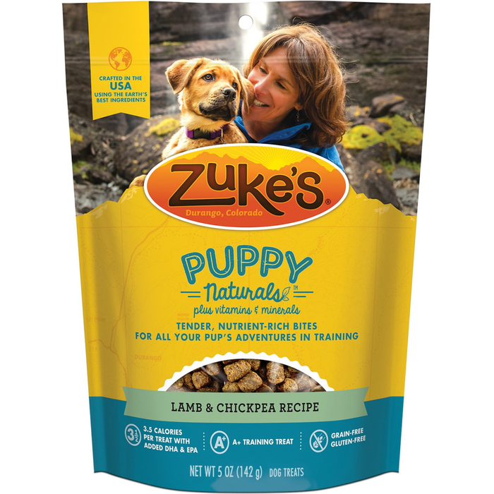 Zukes Dog Puppy Naturals Lamb & Chickpea 5Oz