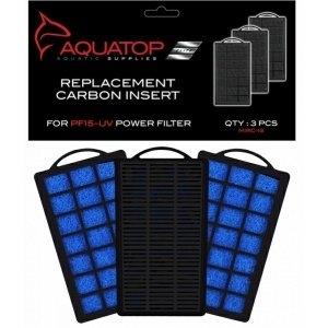 Aquatop Aquarium Carbon Cartridge For Pf25-Uv Hang On Uv Filter 3Pc