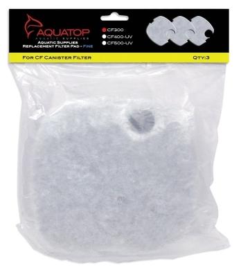 Aquatop Replacement White Filter Pads For The Cf-300 - 3Pk