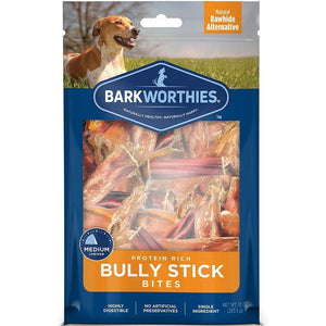 Barkworthies Bully Stick - Bites  (Net Wt. 10 Oz. Surp) - Pet Totality