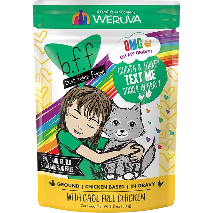 BFF  Cat Omg Text Me Chicken 3 oz. Pouch (Case of 12)