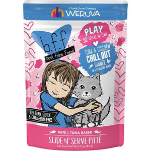 BFF  Cat Play Chill Tuna 3 oz. Pouch (Case of 12) - Pet Totality
