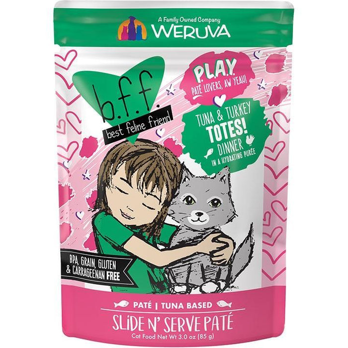BFF  Cat Play Totes Tuna 3 oz. Pouch (Case of 12)