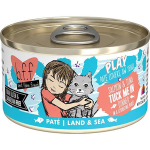 BFF  Cat Play Tuck Me In Salmon 2.8 oz. (Case of 12) - Pet Totality