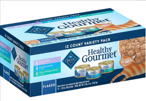 Blue Buffalo Cat Healthy Gourmet 3 Oz. Variety Pack (Case Of  12) - Pet Totality