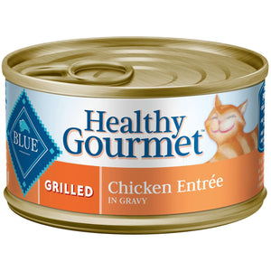 Blue Buffalo Cat Healthy Gourmet Grilled Chicken 3 Oz.(Case Of  24) - Pet Totality