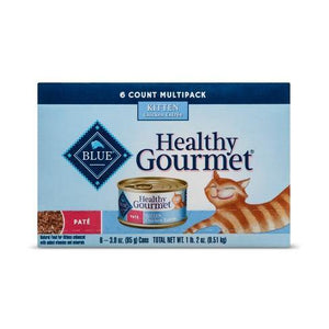 Blue Buffalo Cat Healthy Gourmet Kitten 3 Oz. Variety Pack 6Ct(Case Of  6) - Pet Totality