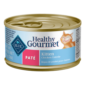 Blue Buffalo Cat Healthy Gourmet Pate Kitten Chicken 3 Oz.(Case Of  24) - Pet Totality