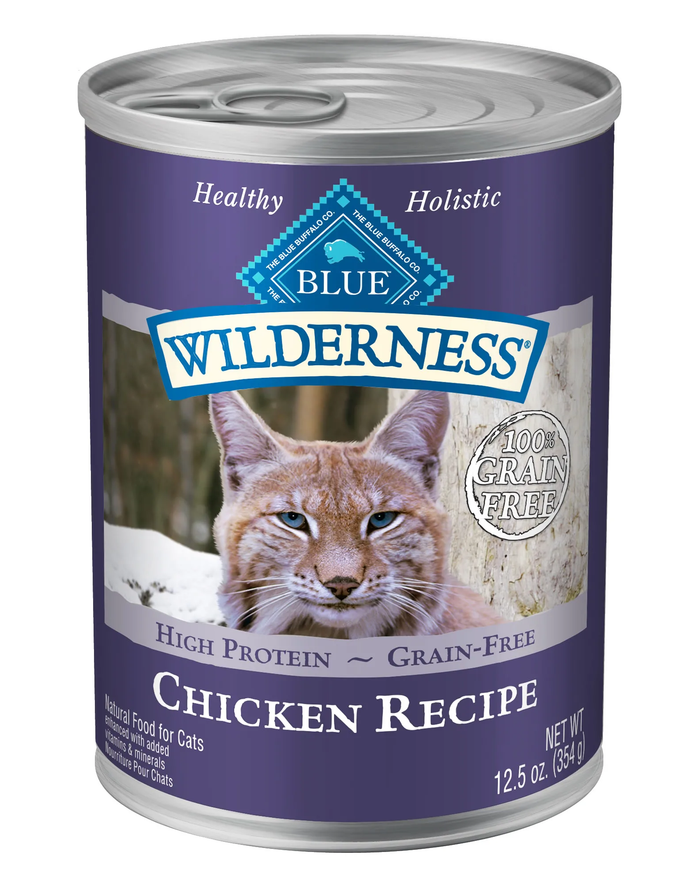 Blue Buffalo Cat Wilderness  Gf Chicken 12.5 Oz.(Case Of  12)