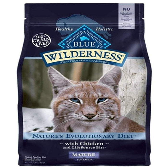 Blue Buffalo Cat  Wilderness  Grain-Free  Mature  5 Lbs.